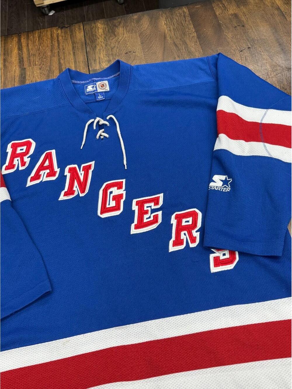 Vintage 90s New York Rangers Starter NHL Jersey Large